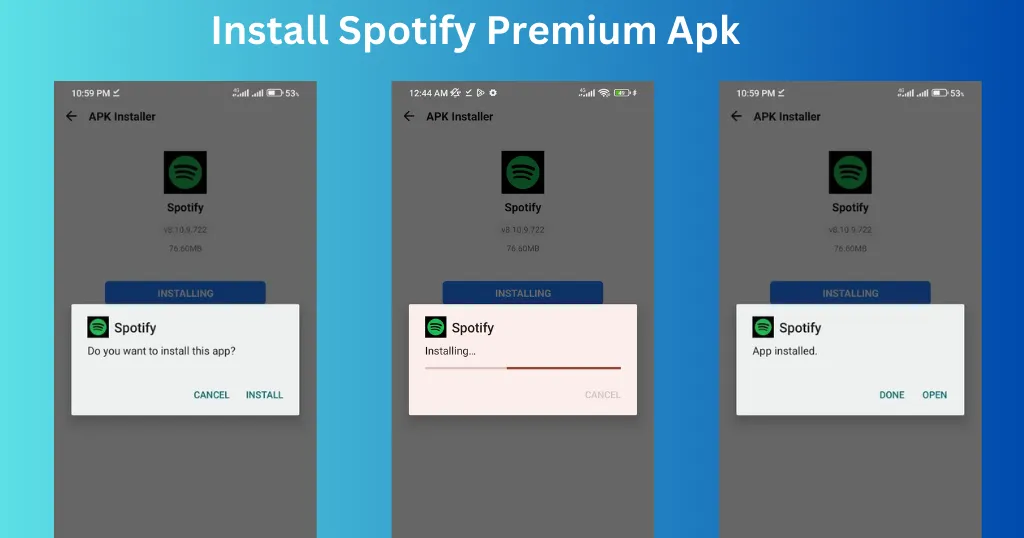 Install Spotify Premium APK